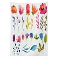 thumbnail image 3 of Ambesonne Flower Tablecloth Rectangular Table Cover, Watercolor Garden Design, 60"x84", Multicolor, 3 of 4