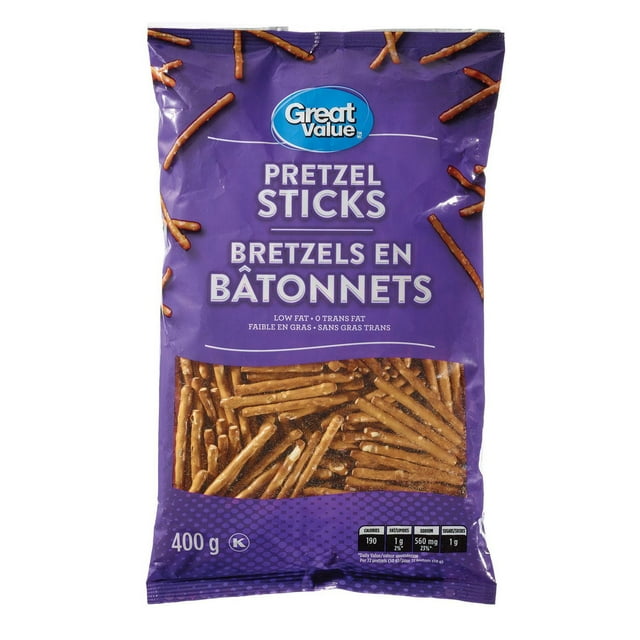 Bâtonnets de bretzel Great Value, 400 g