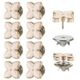 thumbnail image 1 of 10 juegos de botones de broche, botones sin coser de 11.5 mm, broches desmontables para ropa, abrigo (beige), 1 of 7
