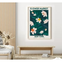 Flower Market Print New York, New York Wall Art, New York Poster, Flower Art Print,,Painting art, restaurant wall decoration ideas, frameless 8x10 inch