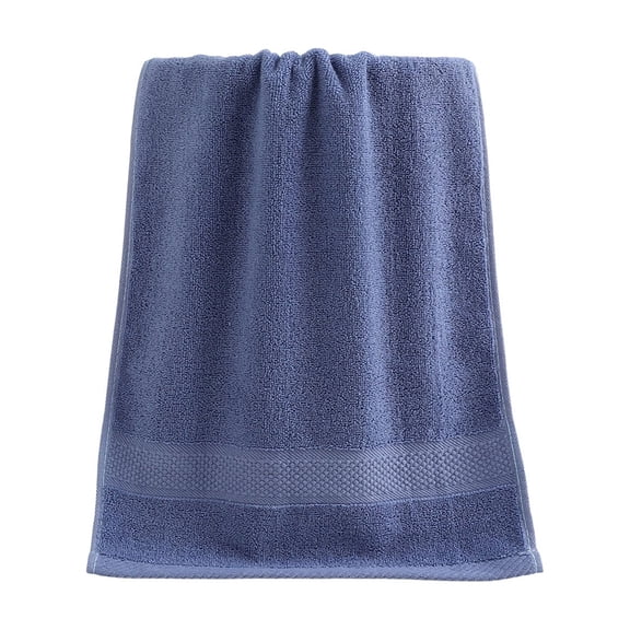 Partheme 29x13 Inch Turkish Style Extra Large Bath Towel, Cotton Soft Highly Absorbent, Lightweight Quick Dry for Bathroom Beach Shower Gym, Blue