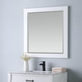 thumbnail image 5 of Altair 34" Rectangular Bathroom Wood Framed Wall Mirror in White, 5 of 9
