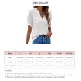 thumbnail image 1 of Camisa de manga corta abullonada, camisas de gasa para mujer, camisas casuales con pompones para mujer, blusas casuales de verano probadas profesionalmente, 1 of 6
