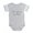 Heather Gray, variant on CafePress - Too Clever By Half - Cute Infant Baby Football Bodysuit
