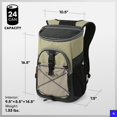 thumbnail image 4 of Titan by Arctic Zone Deep Freeze Mochila enfriadora – Bolsa aislante para 24 latas, musgo, 4 of 5