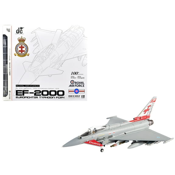 Eurofighter Typhoon FGR4 EF-2000 Aircraft "No.41(R) Squadron" (2016) British Royal Air Force 1/72 Diecast Model by JC Wings