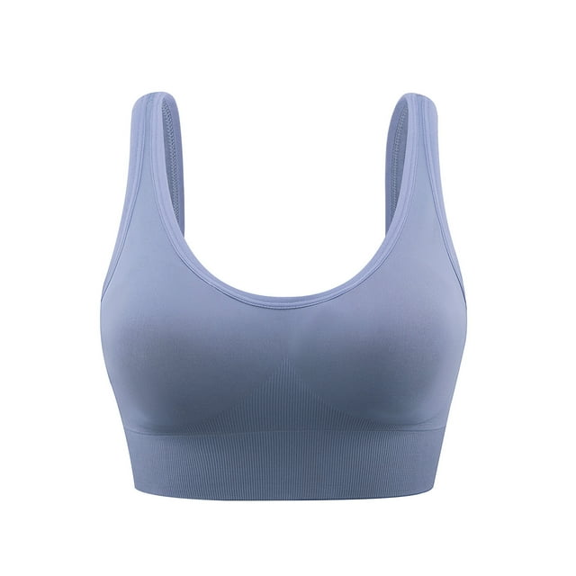 Timegard Sports Bras for Women Full Coverage High Support Crop Yoga Tank Tops Breathable Workout Bras