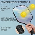 thumbnail image 2 of Pickleball Paddles Set Of 2, Fiberglass Surface, Dreamy Cloud Print, 4 Balls & Bag, 2 of 5