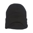 thumbnail image 2 of Cuff Beanie Visor Cap, Black, 2 of 2