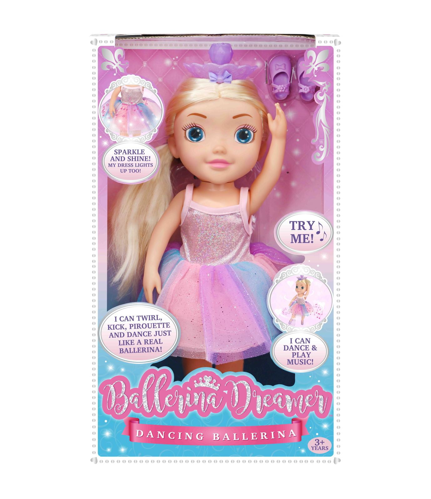 NEW Ballerina Dreamer Tiny Twirler Doll Assorted Light and Sound Birthday Gift