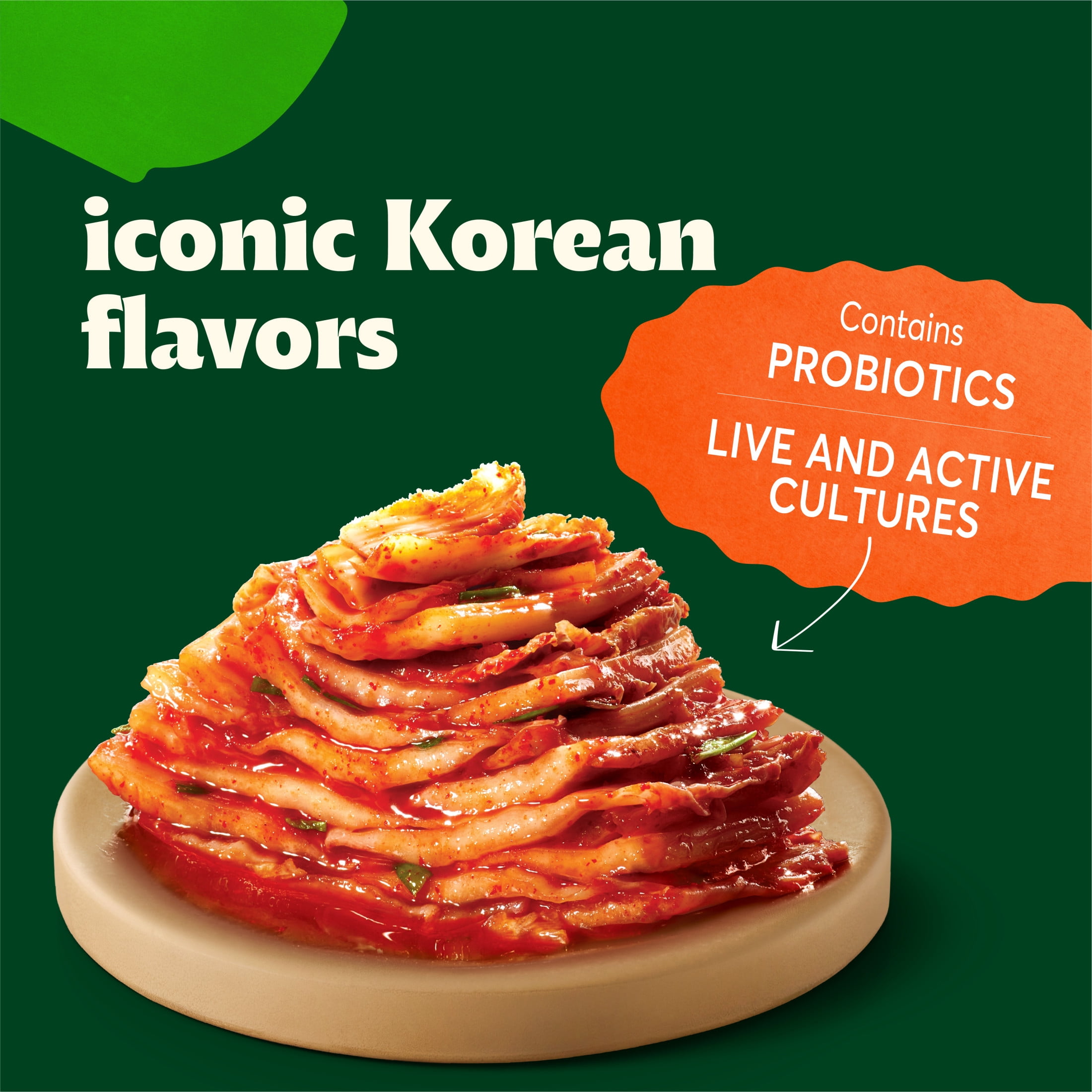 Bibigo Refrigerated Korean-Style Napa Cabbage Kimchi, 16.0 oz