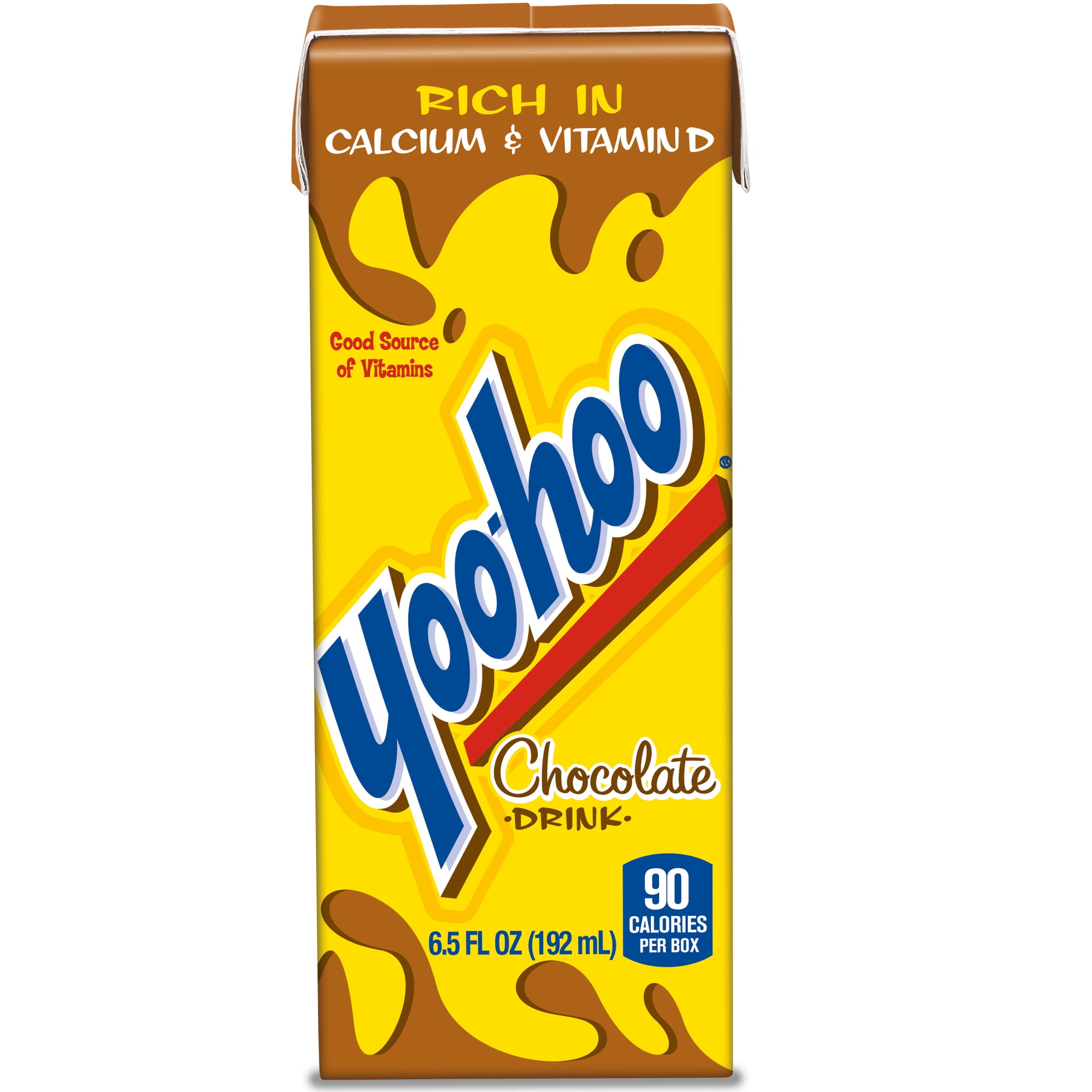 (4 pack) Yoo-hoo Chocolate Drink, 6.5 fl oz, 8 Pack Boxes, Rich Flavor, Caffeine Free