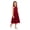 Burgundy, variant on vastwit Kids Flower Girl Sleeveless Chiffon Dress for Wedding Sparkle Junior Bridesmaid Dress Pageant Party Gowns Dark Green 8