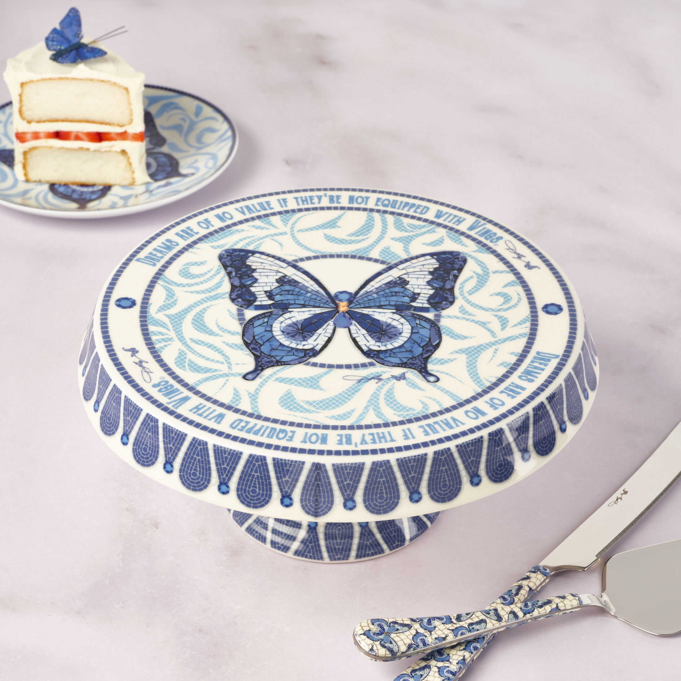 Dolly Parton Jeweled Mosaic 10.5 in Cake Stand