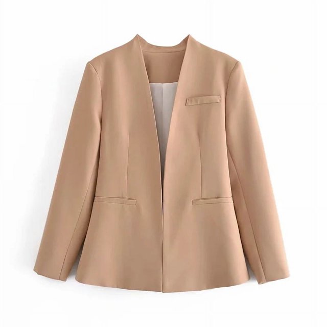 Style Summer Women‘s New Lapel Suit Jacket 66075