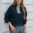 thumbnail image 3 of Womens Ribbed Knitted Thin Sweaters, Zip Up Sweatshirt for Women Fall Fashion Loose Fit Solid Color V Neck Long Sleeve Pullover, 3 of 6