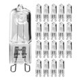 thumbnail image 1 of 20 G9 halogen bulbs, 18w transparent halogen dimmable bulbs, 1 of 5