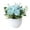 Blue, variant on Artificial Flowers in Vase Decor Silk Rose Flower Arrangements Fake Faux Flowers Bouquets In Ceramics Vase Table Centerpieces Holiday Dinning coffee Room Table Kitchen Decoration