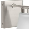 thumbnail image 6 of Tanner Collection One-Light Brushed Nickel Transitional Vanity Light, 6 of 9