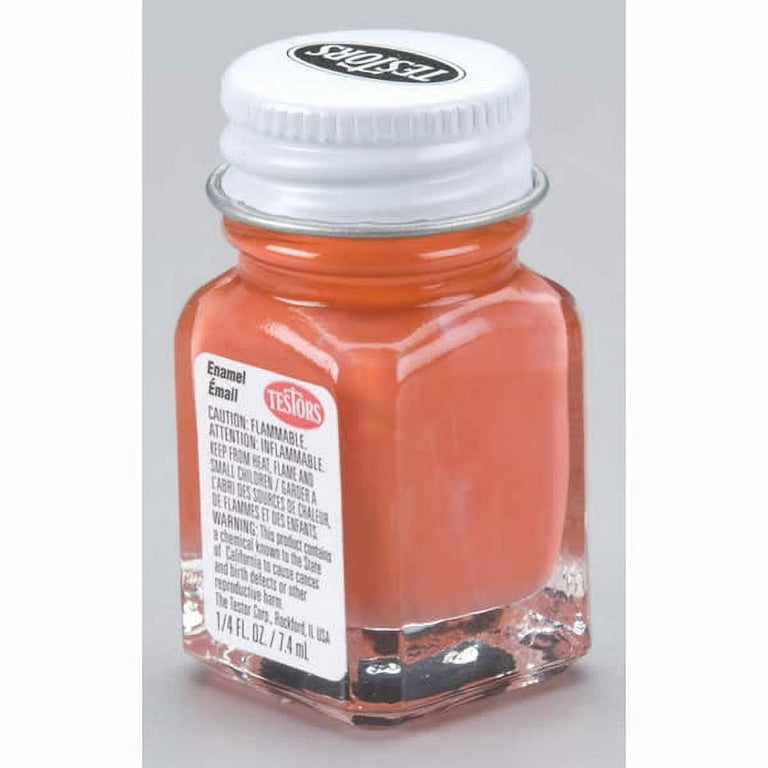 Testors 1/4 oz Gloss Tangerine Enamel Model Paint 1126 