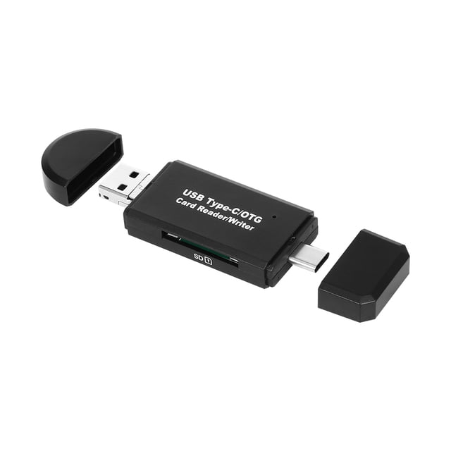 Lector de tarjetas USB Micro USB Tipo-C/OTG de alta velocidad Escritor TF SD