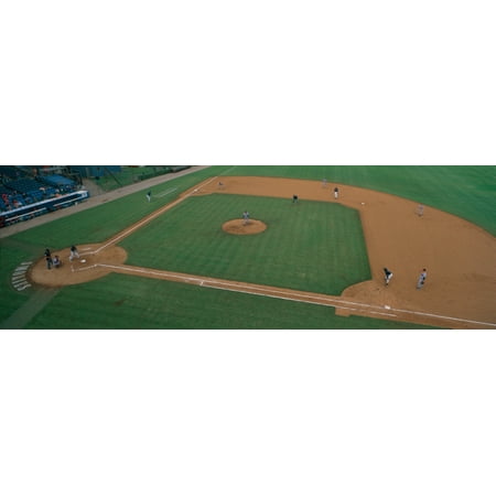 This is Bill Meyer Stadium There is a minor league baseball game being played in the Double A Southern League It is located in Knoxville Tennessee The teams are the Braves vs the Smokies Canvas Art -