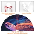 thumbnail image 3 of KLL 36" Christmas Tree Skirt Abstract Line Turtle Xmas Tree Skirts Mat for New Year Xmas Holiday Party Indoor Outdoor Home Decoration, 3 of 5