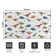 thumbnail image 5 of White Dinosaurs Pterosaurs Plants Pattern Door Rugs,Washable Non Slip Door Mats Indoor,Decorative Door Mats,Entry Mat Indoor for Entrance,Bedroom,Kitchen,Bathroom,17"x30", 5 of 6