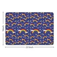 thumbnail image 5 of Dark Blue Rainbow Pattern Flannel Non Slip Door Rugs,Washable Door Mats Indoor,Decorative Door Mats,Dirt-Resistant and Absorbent Doormat for Entrance,Bedroom,Kitchen,Bathroom,23.5x16in(60x40cm), 5 of 5