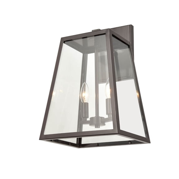 8023-PBZ Millennium Lighting Grant - 2 Light Outdoor Wall Mount-17 Inches Tall and 11 Inches Wide-Powder Coat Bronze Finish