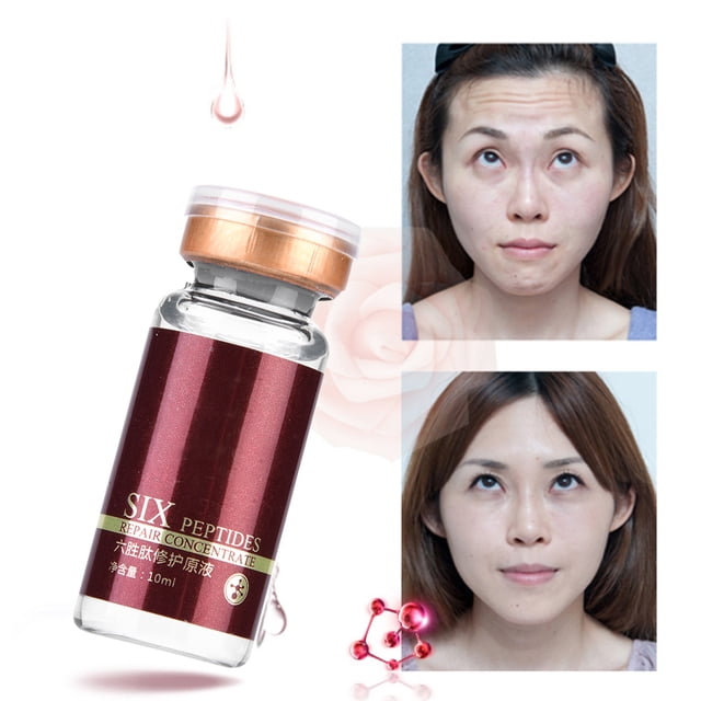 10ml Concentrado De Seis Péptidos Blanqueador Antienvejecimiento Antiarrugas Elimina El Aceite De Belleza De Pecas
