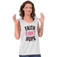 thumbnail image 2 of Faith Fight Hope Breast Cancer Aware Tank Top Tee Shirt Women Brisco Brands X, 2 of 2