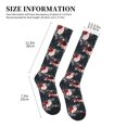 thumbnail image 5 of Bixox Watercolor Floral Print Compression Socks,Compression Socks Women & Men Circulation for Medical,Running,Athletic, 5 of 7