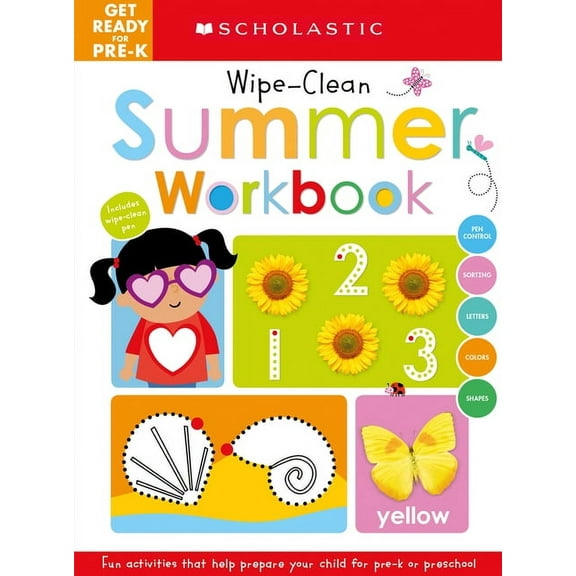Scholastic Early Learners Get Ready for Pre-K Summer Workbook, (Hardcover)