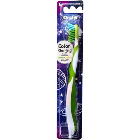 Oral-B Pro-Health Junior Crossaction Galaxy Toothbrush, Ages 6+, Soft (Colors Vary) - 1 Count