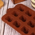 thumbnail image 5 of FONWILYO Silicone Chocolate Molds 11.8x4.3x1in for Baking Enthusiasts Creative Shaped Design Easy Demoulding 2Pcs, 5 of 8