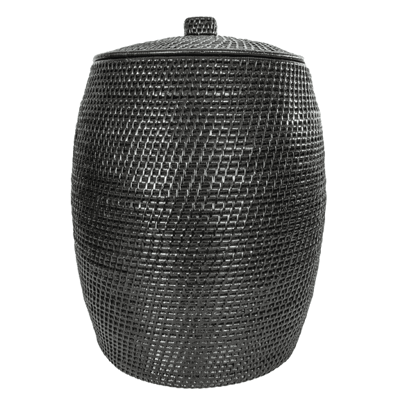 Saboga Home Rattan Beehive Laundry Hamper with Liner
