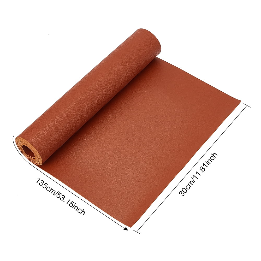 1 Roll Imitation Leather Fabric for Garment Accessories Sienna 135x30x0.12cm