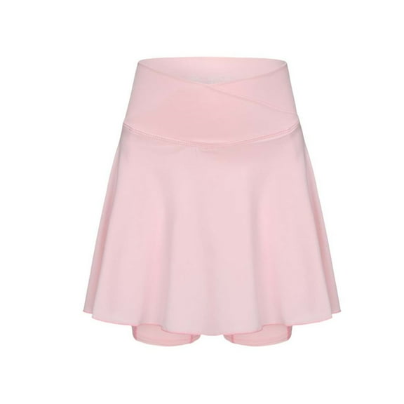 Huowey Girls Athletic Skort Stretch Play Dress For Outdoor Sports Casual Wear Age 5 11 Years Comfortable Elastic Waist