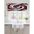 thumbnail image 2 of Valances for Windows Abstract Lines Rod Pocket Cafe Window Treatments Valance Curtains for Kitchen Bathroom Laundry Basement Windows 54"x18", 2 of 9