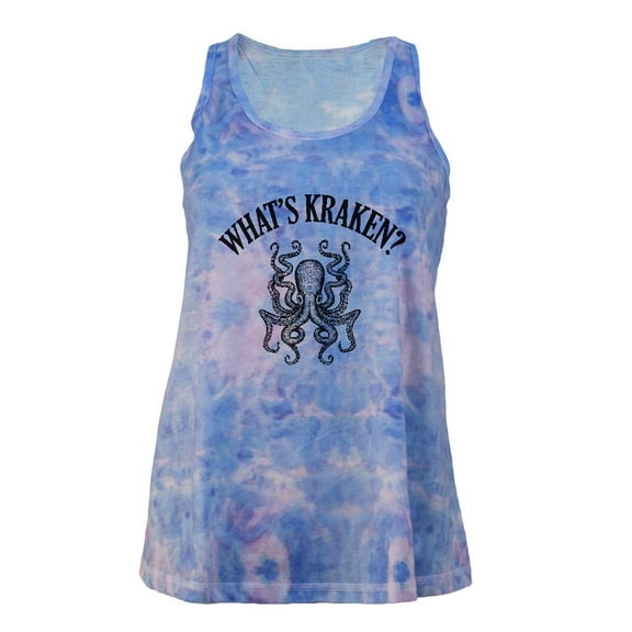 What's Kraken Juniors Tie Dye Tank Top Multi LG