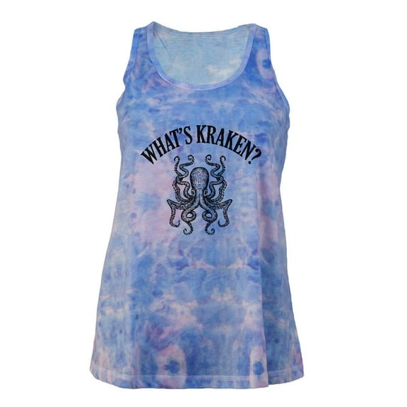 What's Kraken Juniors Tie Dye Tank Top Multi LG