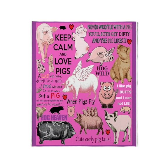CafePress - Pigs Throw Blanket - Soft Fleece Throw Blanket, 50"x60" for All Ages