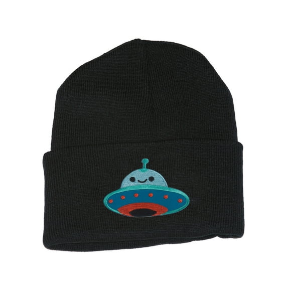 Gravity Threads UFO Smile Face Patch Cuffed Beanie