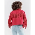 thumbnail image 2 of Wrangler Barbie Pink Fringe Wrancher - Ladies Jacket  - 112344826, 2 of 4
