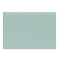 thumbnail image 1 of Geometric Cutting Board, Fish Scale Pattern Half Circles Dots Geometric Arrangement Circular Motifs, Decorative Tempered Glass Cutting and Serving Board, Large Size, Seafoam White, by Ambesonne, 1 of 1
