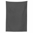 thumbnail image 2 of Monochrome Tablecloth, Lace Looking Mesh Ornament Crochet Style Snake Skin Look Art Print, Rectangle Satin Table Cover for Dining Room and Kitchen, 60" X 90", Charcoal Grey and White, by Ambesonne, 2 of 2