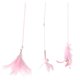 thumbnail image 4 of Palo Divertido Del Gato De La Campana De La Pluma, Hermosos Juguetes Interactivos Portátiles Flexibles De La Pluma Del Gato Para Los Gatos Domésticos OTVIAP 3 piezas rosa, 4 of 8