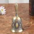 thumbnail image 5 of Manual Bell Meditation Hand Bell Retro Style Lucky Dinner Prayer Portable Tibetan Buddhist Service Handmade Brass Home Decor, 5 of 5
