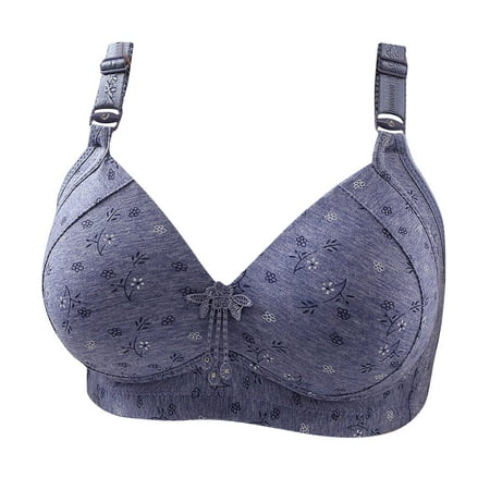 

Bigersell Push-Up T-Shirt Bra Women Printed Push-Up Together Daily Bra Underwear No Underwire Women Size Padded Bra With Straps Style 9261 Purple 44B